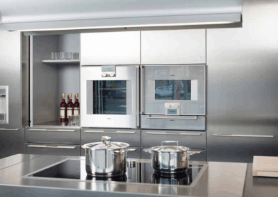 Referenzfoto - Shooting bulthaup - matte Edelstahlküche