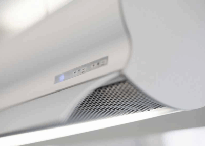 Referenzfoto - Shooting bulthaup - spacige Abdunsthaube in mattem Silber - Detailbild