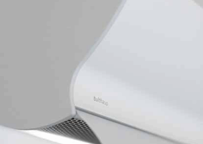 Referenzfoto - Shooting bulthaup - spacige Abdunsthaube in mattem Silber